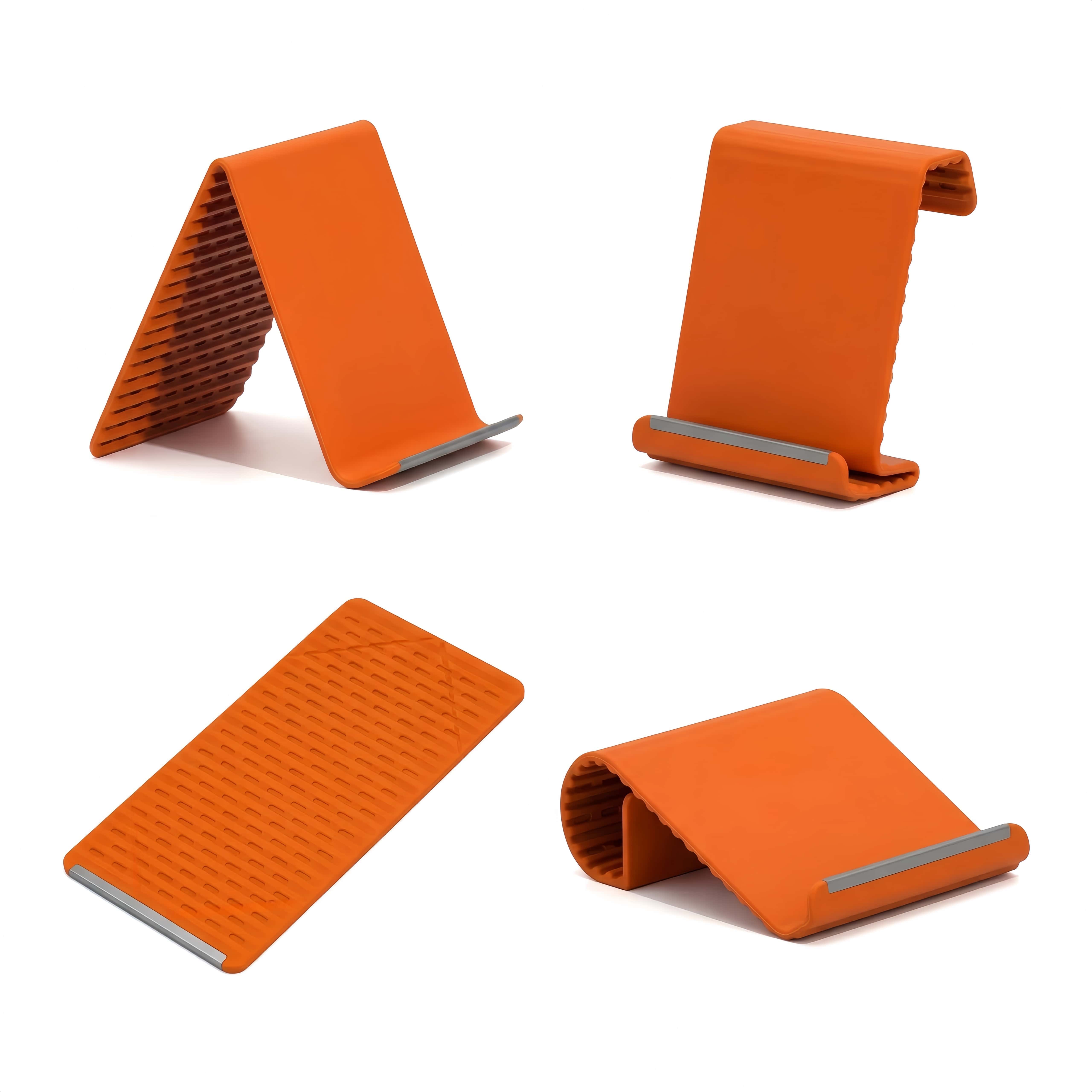 Flexible Silicone Phone Stand with Aluminum | Universal for Phone Tablet Laptop | Foldable Portable Travel Must Have Cellphone Smartphone Folding Mount Flexible Silicone Phone Stand with Aluminum | Universal for Phone Tablet Laptop | Foldable Portable Travel Must Have Cellphone Smartphone Folding Mount