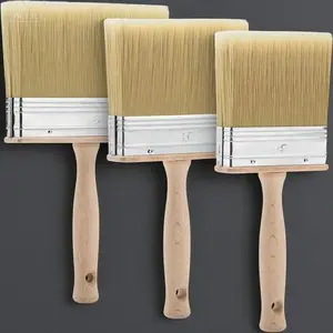 4", 5", 6" Deck Stain Brush Set for Wood, Wide Paint Brushes with Comfort Grip, Professional Stain Applicator, Large Deck Brush for Smooth Finish, Durable Masonry Brush, Wood Stain Tool Kit copper wire peeler stripper cable scrap wire