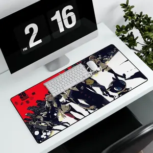 persona 5 anime and video game mouse padDesk Mats