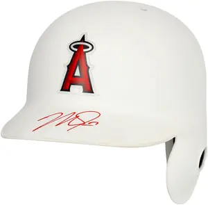 Mike Trout Los Angeles Angels Autographed White Batting Helmet - Fanatics Authentic Certified
