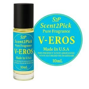 V-Eros Blue Edition Inspired Roll-On Oil - 10ml Alcohol-Free Long-Lasting Oil-Based Fragrance in Travel-Friendly Roller Bottle
