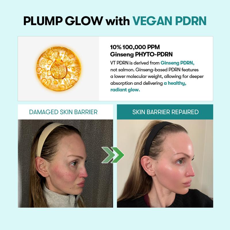 [VT Official] VT PDRN Balm & Essence | Korean Anti-Aging PDRN Glow Bundle, VT Vegan PDRN glow, Korean Skincare, Light-Weight & High Absorption PDRN, 100,000 PPM Vegan Ginseng Phyto-PDRN, Skin Barrier & Sensitive Skin | PDRN Essence & PDRN Stick Balm