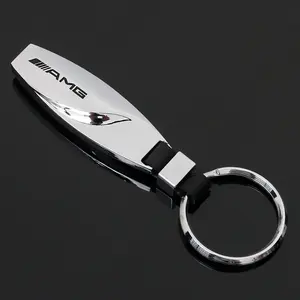 For Mercedes-Benz W221 W204 W205 W211 W212 W213 GLC GLE GLA AMG Car Metal Key Ring Car Keychain Key Pendant Interior Modification Accessories