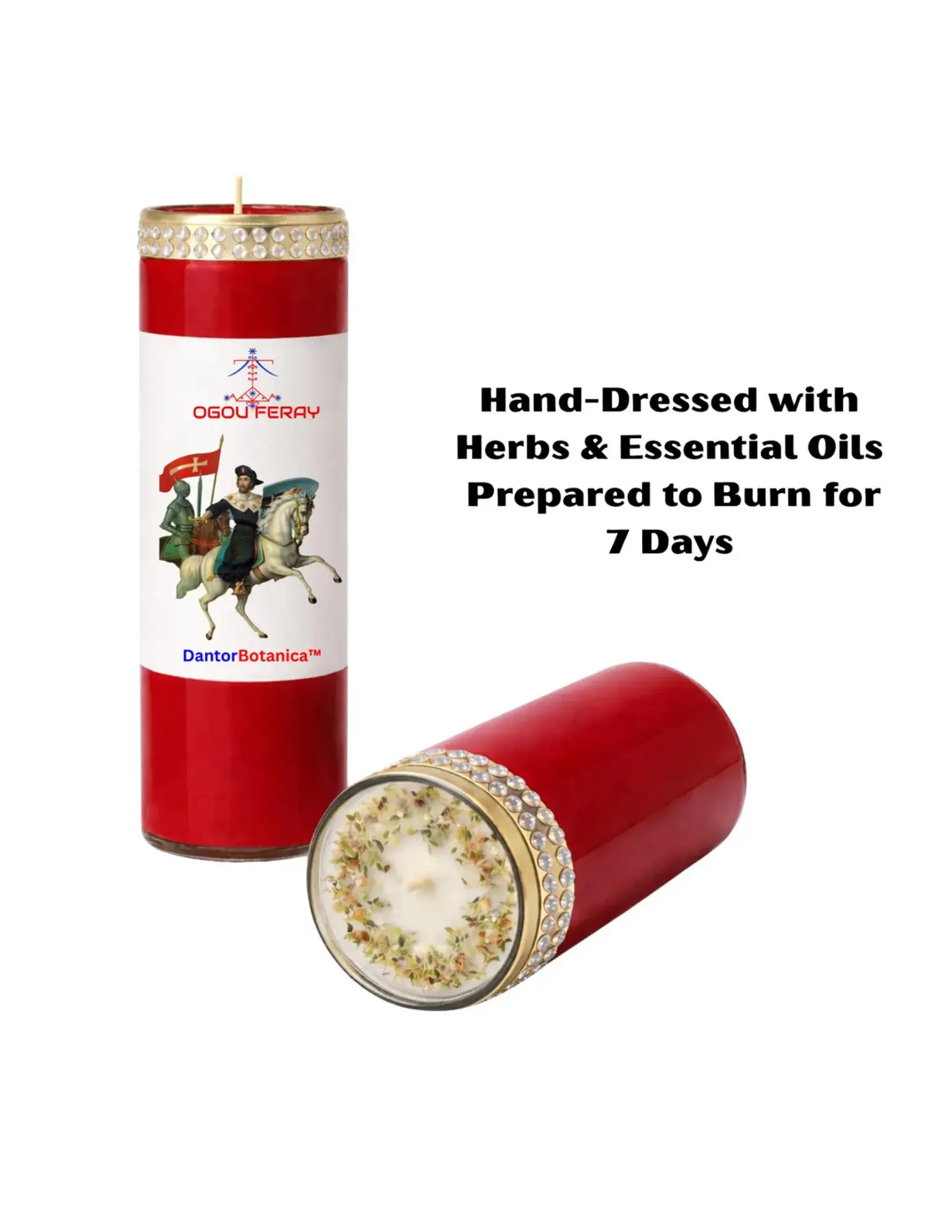 OGOU FERAY OGOU BADAGRI Veve 7 Day Candle, Ritual Black Madona EziliDanto African Saint Barbara Religious 7-Day Religious Prayer Candle,8 Inch Devotional Candle for Spiritual Rituals Haiti Vodou voodoo hoodoo candle ritual candle ougan manbo balenne