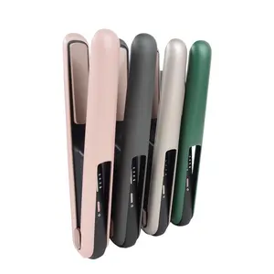 [Wavy Chic] Cordless Hair Straightening Iron, Portable Heated Hair Straightener