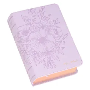 KJV Holy Bible, Compact Large Print Vegan Leather Red Letter Edition - Ribbon Marker, King James Version, Purple (KJV Compact LP Editions)