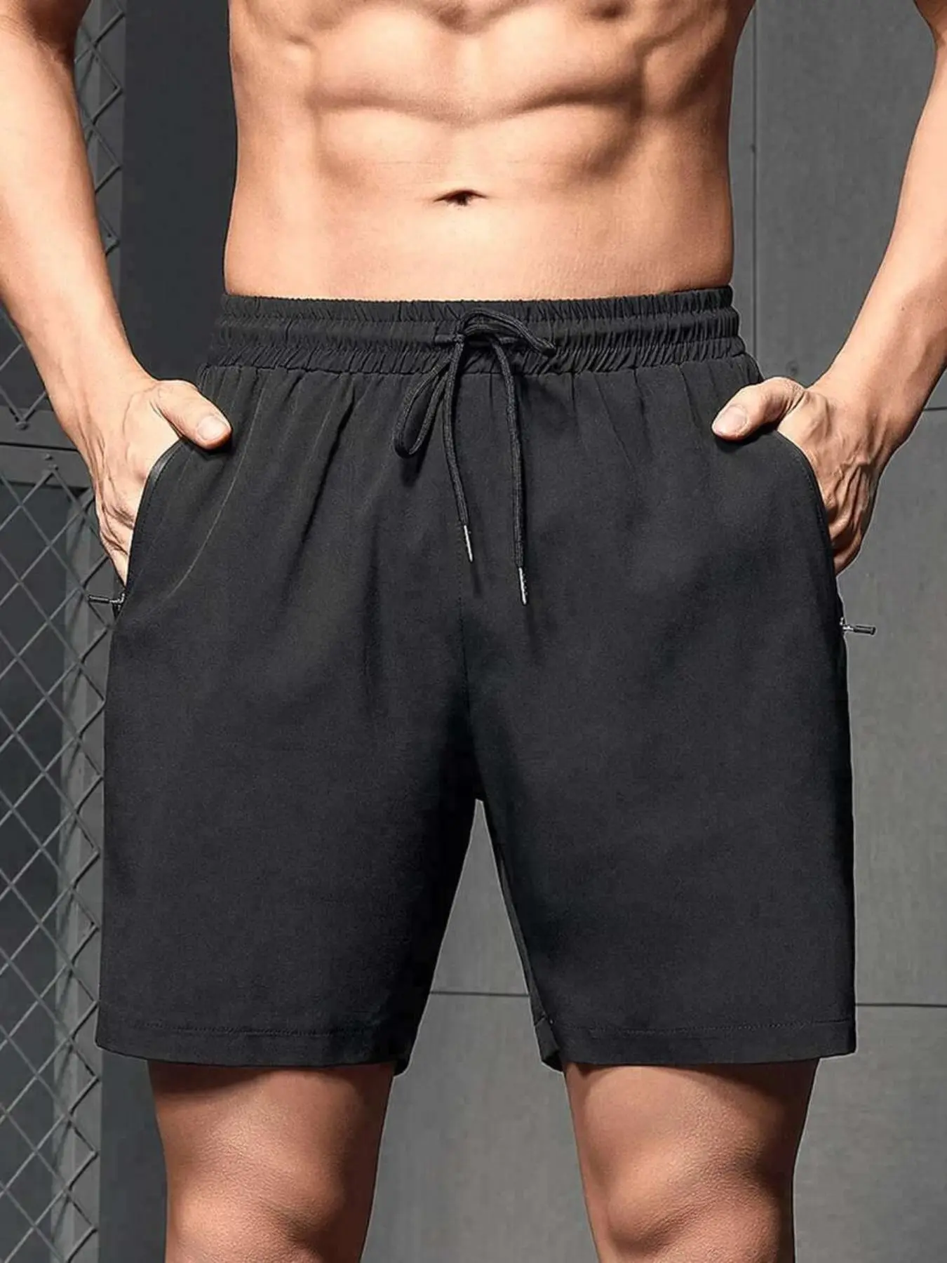 5 men's casual sports shorts -wrinkle-resistantpolyester blend fabric,loose fit with drawstringwaistband,solid color, suitable for the gym, outdooractivities, and everyday wear,simple designlsmoothtexture 5 men's casual sports shorts -wrinkle-resistantpolyester blend fabric,loose fit with drawstringwaistband,solid color, suitable for the gym, outdooractivities, and everyday wear,simple designlsmoothtexture