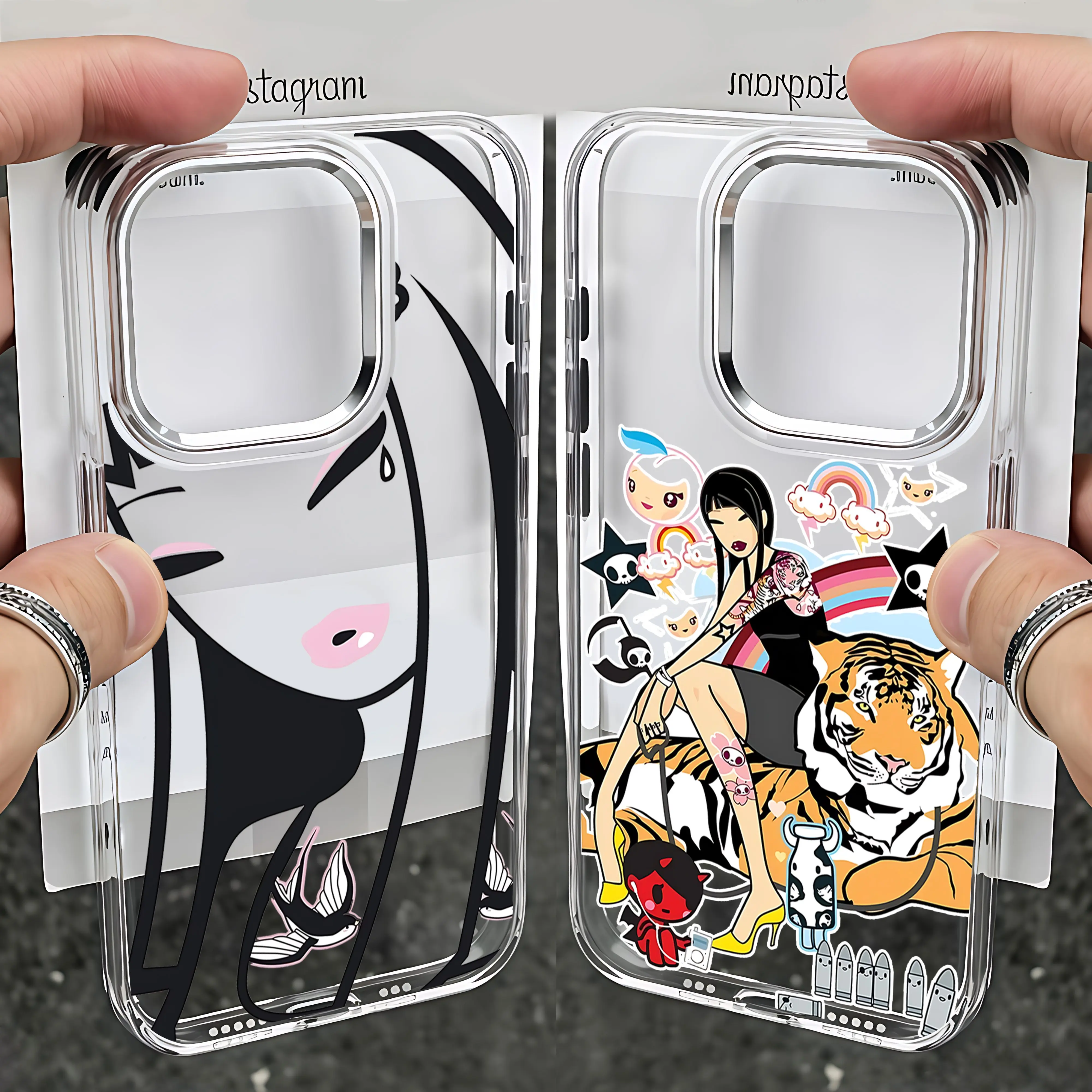 Cartoon Tokidoki Phone Case for iPhone 17,16,15,14,13,12,11 - Personalized Aesthetic Cover, Shockproof Casing with Protection, Stylish Mobile Phone Accessories, Smartphone