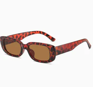 Retro 90s Rectangle Sunglasses -  Y2K Shades for Women & Men, Trendy Cat Eye Style, Perfect for Streetwear, Beach & Daily Use, Slimming & Fashionable, Lightweight & Comfortable, Elevate Your Summer Outfit Now!