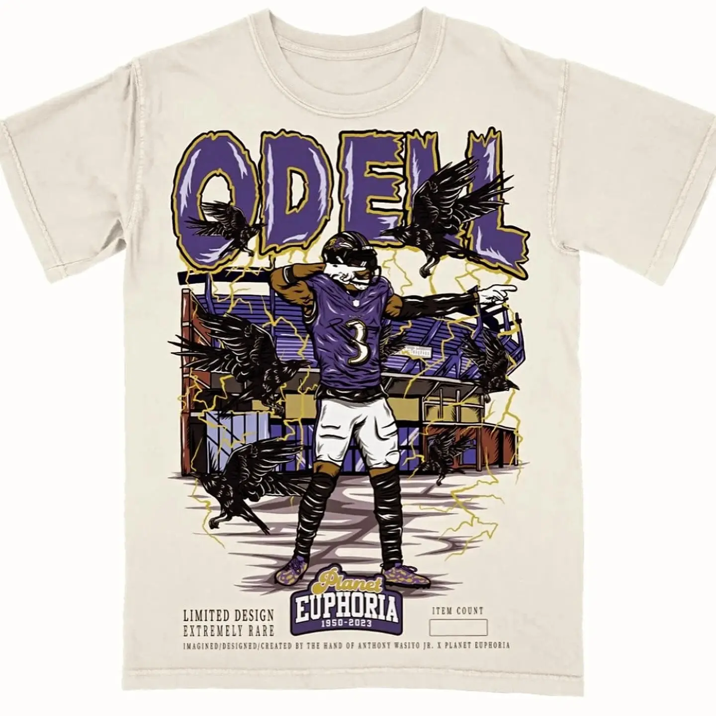 Odell Beckham Jr Planet Euphoria Shirt Vintage Football Graphic Tee for Men Women Fans Y2k Streetwear