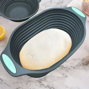 Silicone Bread Baking Set, 2 Counts/3 Counts Including Bread Basket & Silicone Brush, Household Baking Utensils for Home Kitchen