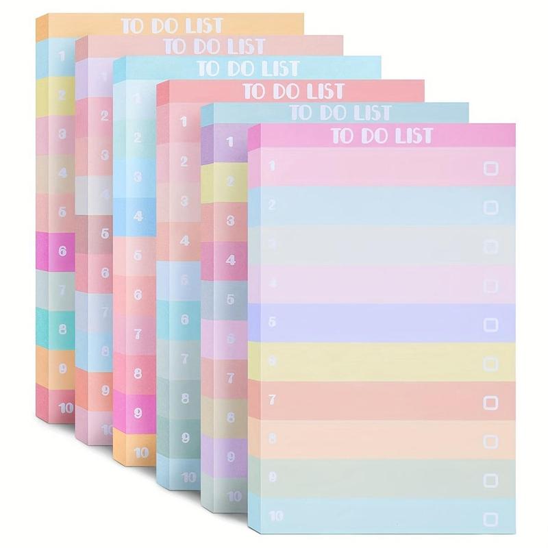 Notepad Packaging Label 1pc Color Notepad, 3.15x5.12 Inch Bright Color Line Non-adhesive Sticky ...