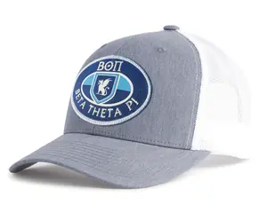 BETA THETA PI 6-Panel Frat Hat Grey