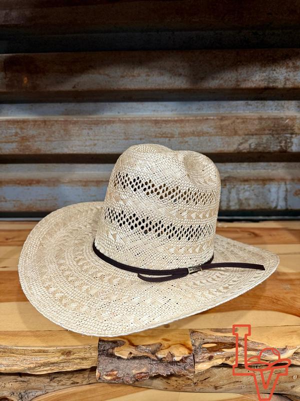 Los Vaqueros Straw Hat Tall Sisal Tan