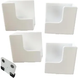 2 Pair Bathroom Scale Holder Wall Mount Bracket Self Adhesive Smart Scale Stand Organizer for Digital Body Weight Scales Bathroom Digital Weighing Scale Body Scales
