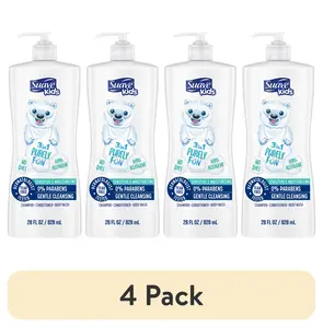 (4 Pack) Suave Kids 3-In-1 Shampoo Conditioner Body Wash, Purely Fun, 28 Oz Single Unilever