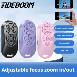 Wireless Camera Remote Control Zoom & Focus Shutter Selfie Rechargeable Camera Video Recording Bluetooth Remote For ios& Android