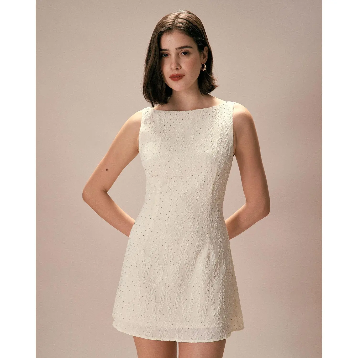 white christmas dresses Casual Work Dress main image 0