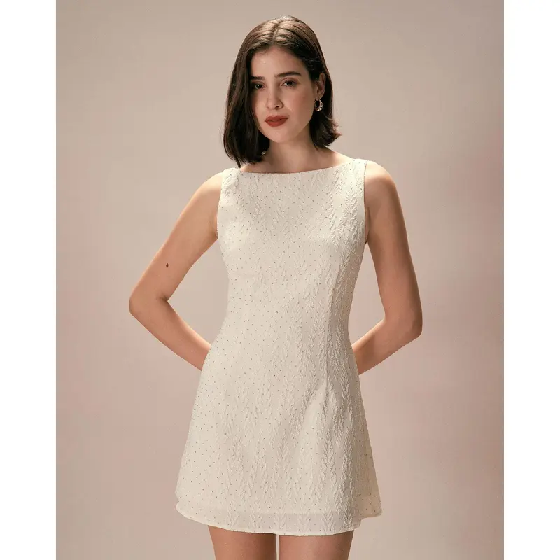 beige dress casual PRETTYGARDEN Women's Flowy Maxi Dress Casual Cap Sleeve V Neck Smocked main image 0