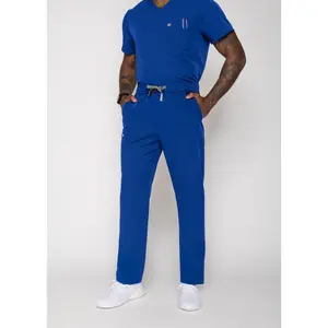 Amalfi Classic Men's Galaxy Blue Scrub Pants