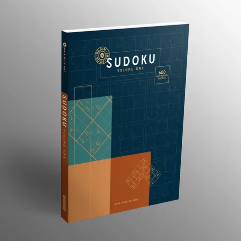 Sudoku Brain Boosters Volume 1 Soft Cover Logic Puzzle Game Book - Beginner-Friendly, Intermediate Progressive Levels, 600 Challenges, Memory Training and Observation, Mental Focus Enhancement, Stress Relief, Brain Teasers