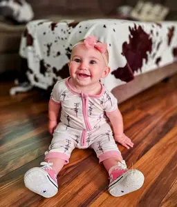 Pink Powerline Shorty Romper