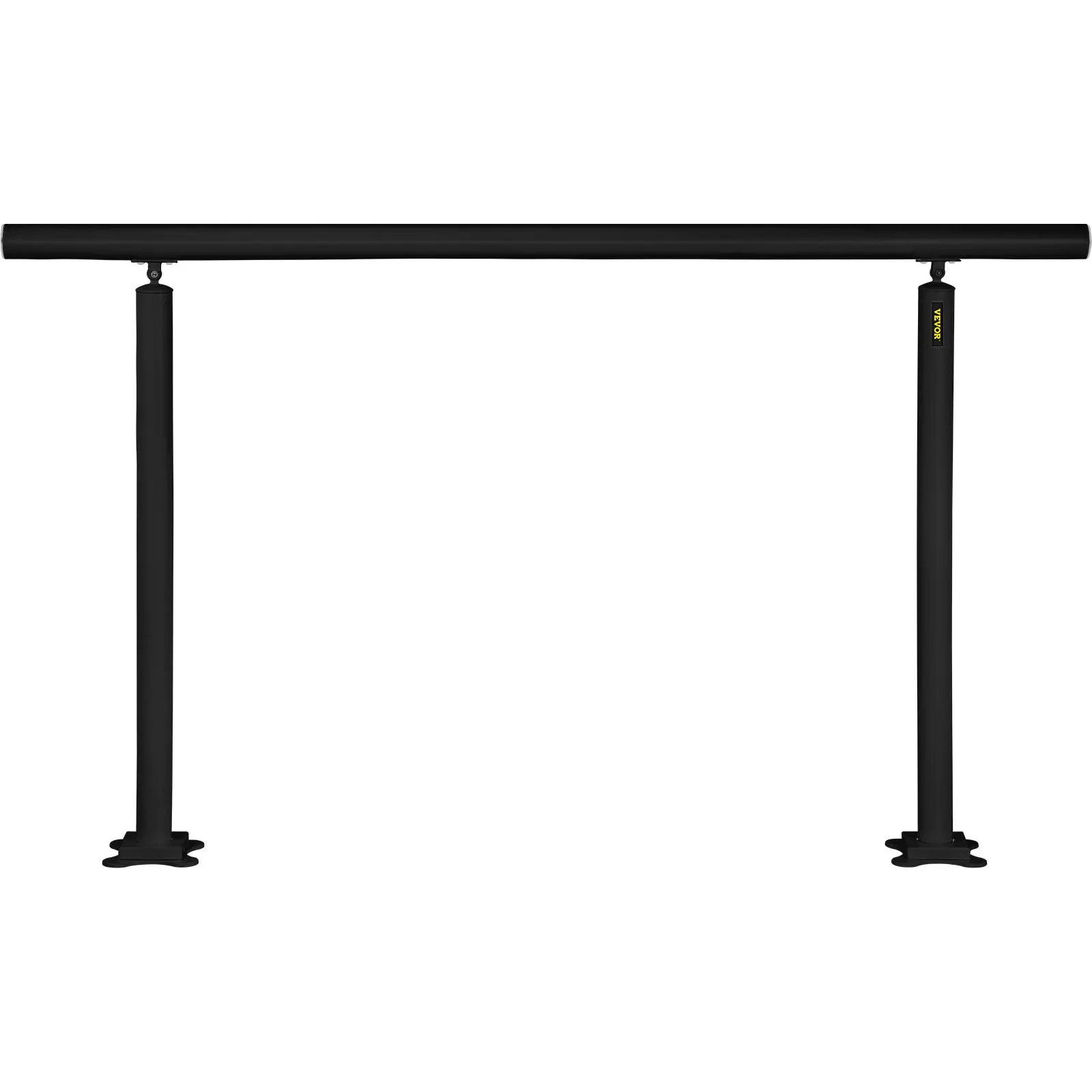 VEVOR Outdoor Stair Railing Kit, 5ft Adjustable Angle Black Aluminum Safety Rail, Fits 0-5 Steps, for Indoor/Outdoor Elderly Use,home decor