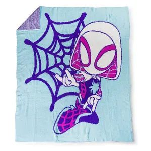 Disney Spidey & His Amazing Friends Ghost Spider 50x60 Feather Knit Throw