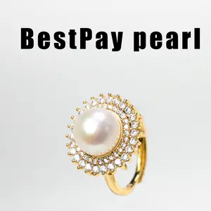 10-11mm Freshwater Edison Pearl Ring, Stylish and Everyday Wear Jewelry