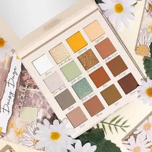 Be Bella Daisy Daze  Eyeshadow Palette Flower Feels Makeup Matte Cosmetic Multicolor with Matte and Pressed Glitters for Everyday to Date Night Glam