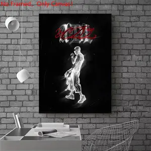 1 piece/set frameless canvas painting print poster, Popular hip-hop culture Characters realism art，Yeat ADL，a perfect gift for Rap Music loves, ideal gift for bedroom, living room, dorm hallway, kitchen, mural, wall decoration, room decor