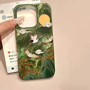 Creative Pattern Phone Case with Tassel Pendant, Decorative Phone Protector Cover, Phone Accessories Compatible with iPhone 11 12 13 14 15 16 17 Pro Max