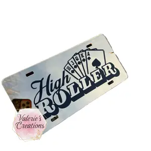 High Roller Chrome 3MM License Plate - Original Design