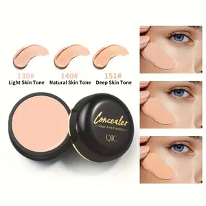 3 Color Flawless Concealer Cosmetic Long Lasting Matte Finish  Waterproof And Sweatproof Buildable Coverage Multi Palette Essential Foundation For Makeup