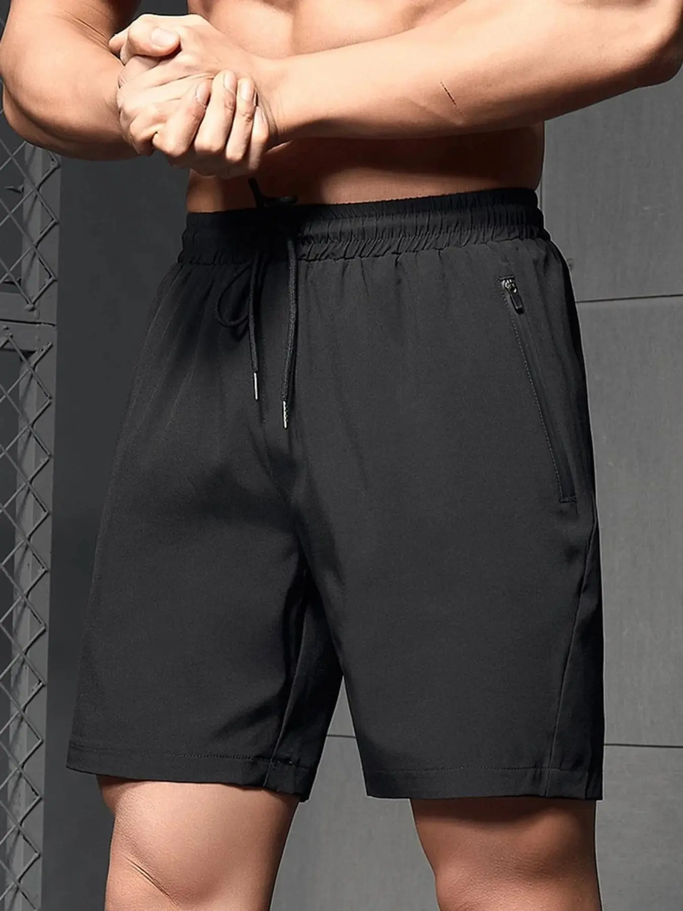 Men's Quick Drying Breathable Shorts with Reflective Letters Logo Regular Fit Casual Comfy Polyester Drawstring Waist Zipper Closure Pockets for Summer Sports & Daily Wear Please refer to the size chart before purchasing mens gym shorts sport yoga short Men's Quick Drying Breathable Shorts with Reflective Letters Logo Regular Fit Casual Comfy Polyester Drawstring Waist Zipper Closure Pockets for Summer Sports & Daily Wear Please refer to the size chart before purchasing mens gym shorts sport yoga short