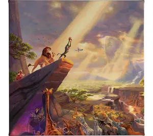 Thomas Kinkade Disney The Lion King - 14" x 14"Gallery Wrap