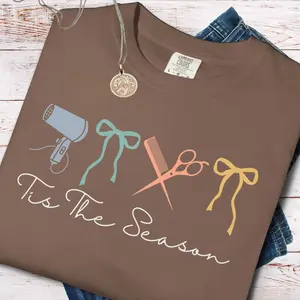 Hairstylist Comfort Colors Tee, Funny Hairdresser Shirt, Cosmetologist Gift, Salon Work Tee, Coquette Stylist Top, Graduation Gift, Hair T-Shirt Womenswear