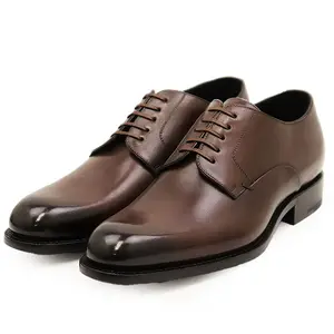 Pre-owned Dior Calfskin Small Leather Goods Leather Derby Shoes