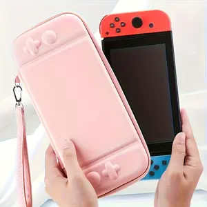 Milk-Skin Texture Durable PU Storage Case, Shock-Resistant Ultra-Thin Shockproof Protective Cover Casing for Switch Oled Switch Lite Switch Protection