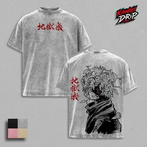 Hell’s Paradise Anime Graphic T-Shirt Hoodie | Jigokuraku Manga Streetwear Top | Dark Aesthetic Anime Lover Crewneck Unisex Sweatshirt | Graphic Oversized Pullover Merch | Soft Cotton Streetwear Clothes Casual Wear