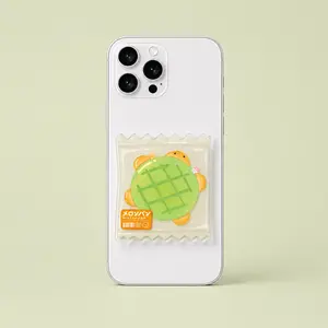 Cute Turtle Melon Bread Magnetic MagSafe Ring Stand Phone Grip, Aesthetic Y2K Melonpan Acrylic Phone Mount, Pop Socket Durable Accessories