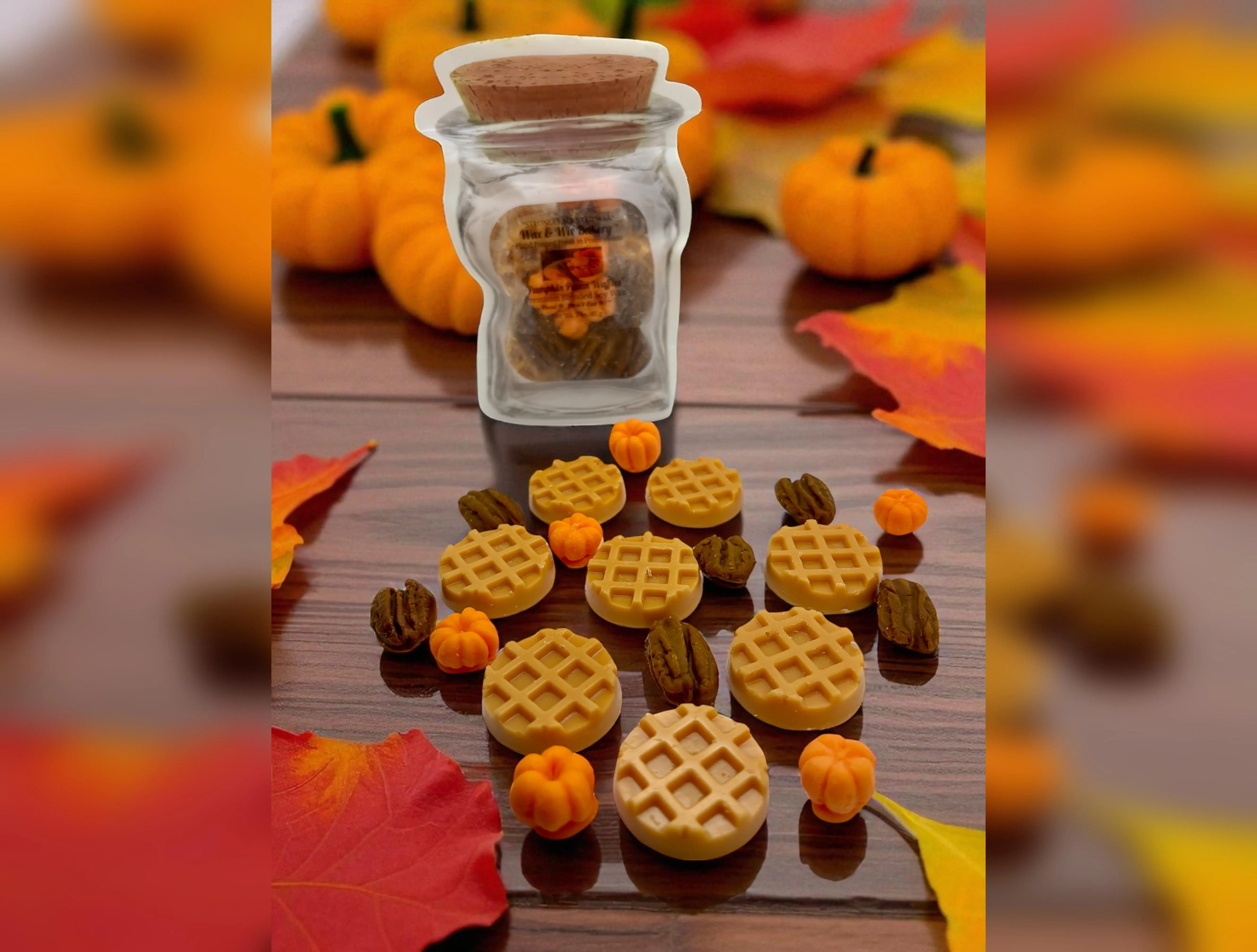 Pumpkin Pecan Waffles Wax Melts. 3 Ounce/Soy Wax Melts/ Strongly Scented Wax Melts/Soy Wax Melts/Fall Wax Melts/Pumpkin, Waffle, Pecan Wax Melts