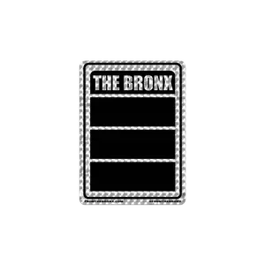 Bronx Flag Prism Sticker Black