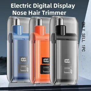 Mini USB portable nose hair trimmer, waterproof and dry-wet dual-purpose painless nose hair trimmer, electric shaving tool, nose and beard trimmer, men's ear and nose trimmer