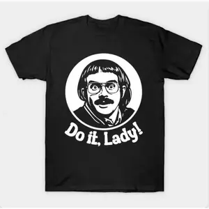 New[100% Cotton] Do It Lady T-Shirt, Funny Motivational Quote T-Shirt, Viral TikTok Tee, Unisex Softstyle Graphic Tee, Positive Vibes Shirt For Women, Cute Empowerment Gift Top Womenswear Streetwear Tshirt Summer Casual Sh Golf Gift T-Shirt For Men And Wo