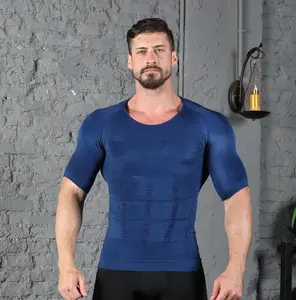 Male Chest Compression T-shirt Fitness Belly Buster Slimming