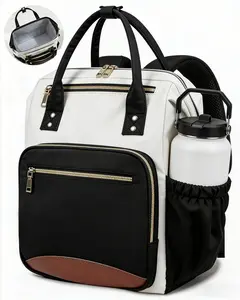 LEFAME Laptop Backpack for Women Work, Water-Resistant Travel Backpack Gift for Teacher & Nurse | Fits 15.6" laptop, w/ 40oz bottle holder, Wide opening, For campus, work, travel, everyday