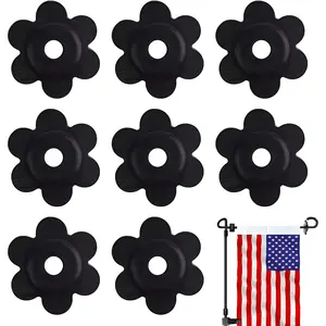 Garden Flag Stopper,8 PCS Flag Stops,Holder for Indoor and Outdoor Yard Garden Flag Pole Stand,Anti-Wind Rubber Pole Stopper