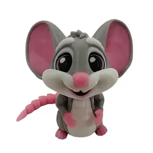 Cute Mouse 3D Printed Articulating Figurine