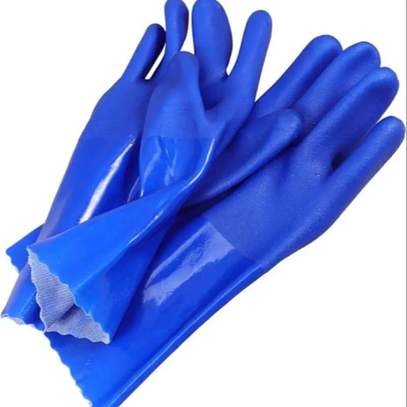 Thickened PVC Work Gloves, Waterproof & Oil-proof & Non-slip Gloves, Durable Gloves for Home & Office & Kitchen